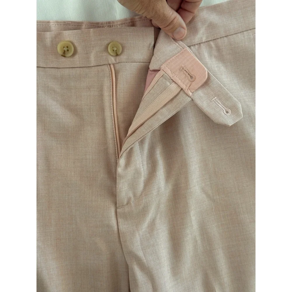 Banana Republic Summer Tailored Fit Men's Pink Dress Pants Size 33 X 30